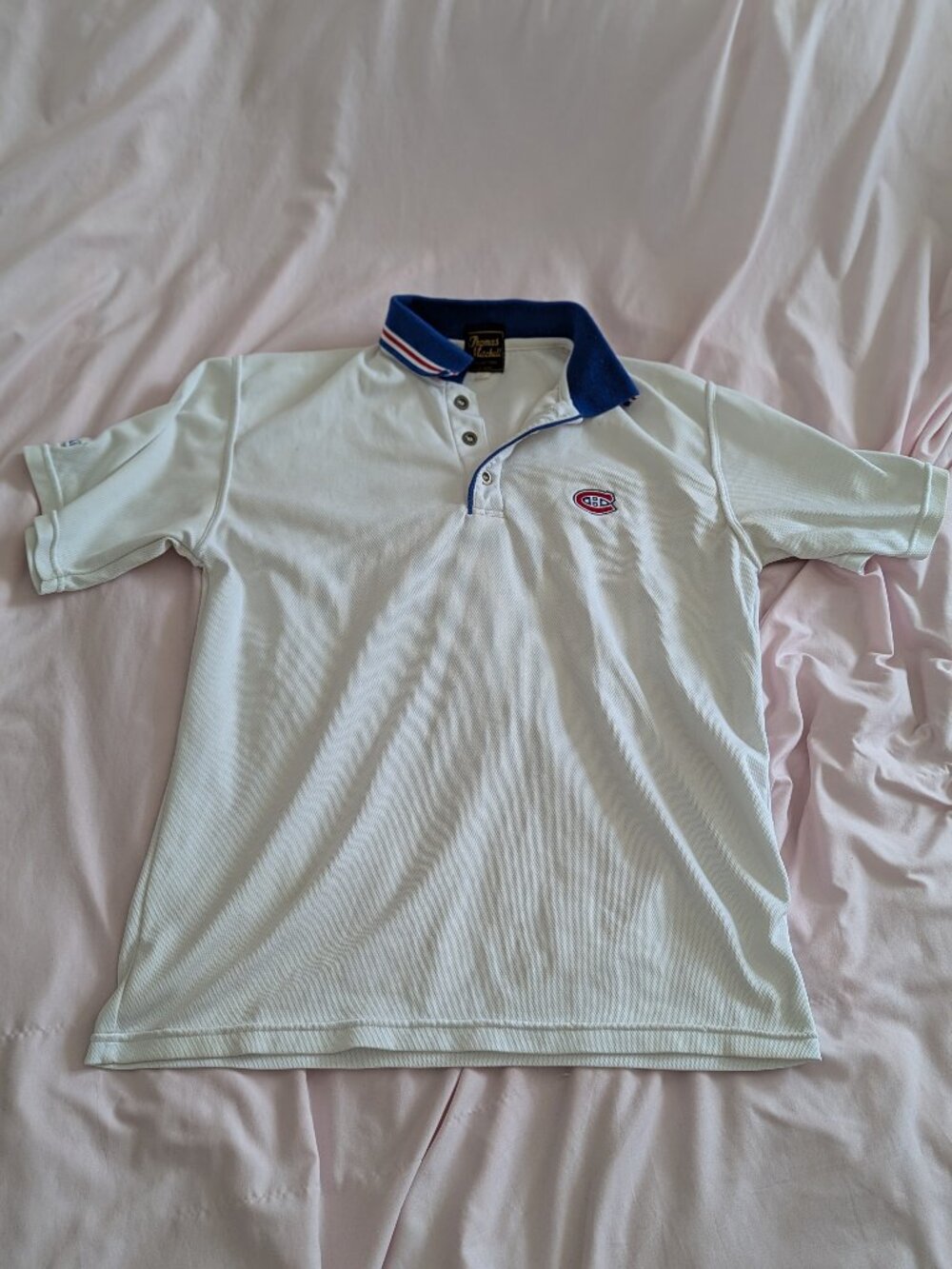 Thomas Mitchell White Montreal Canadiens Polo S/P